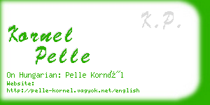 kornel pelle business card